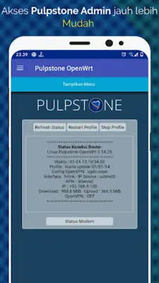 Pulpstone OpenWrt android App screenshot 2